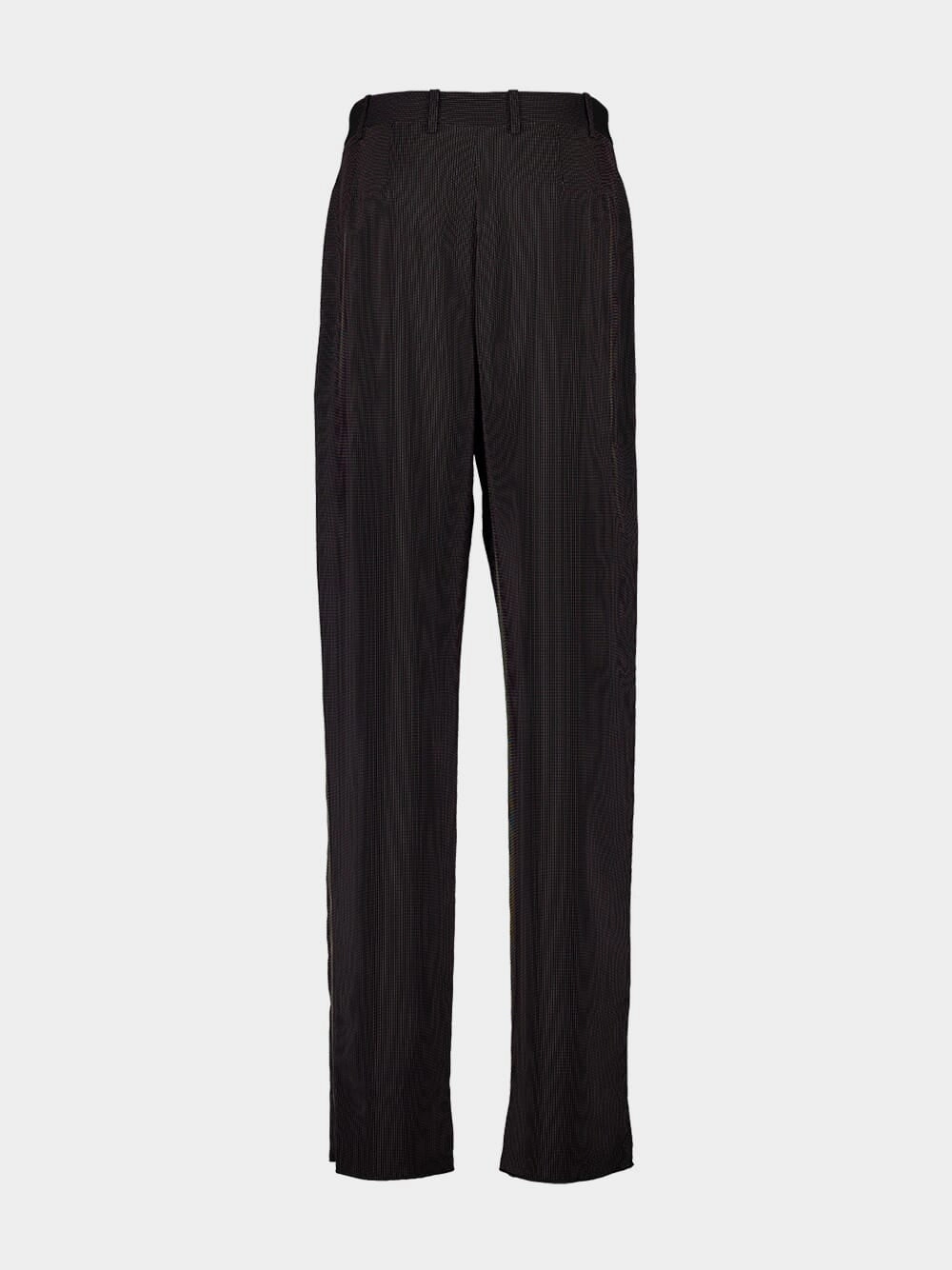 Noir et Craie Striped Baggy Canvas Pants