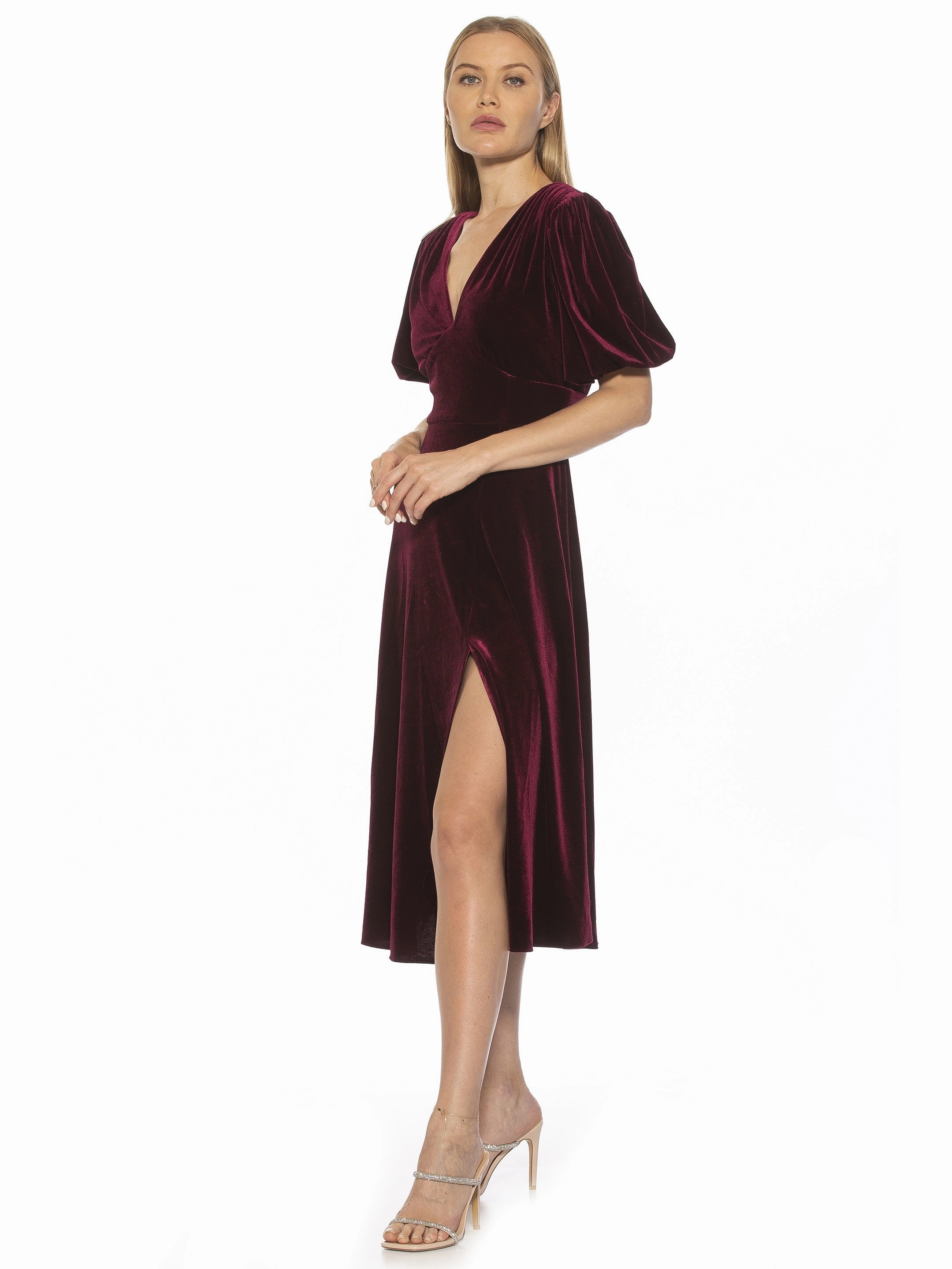 Nola Velvet Midi Dress