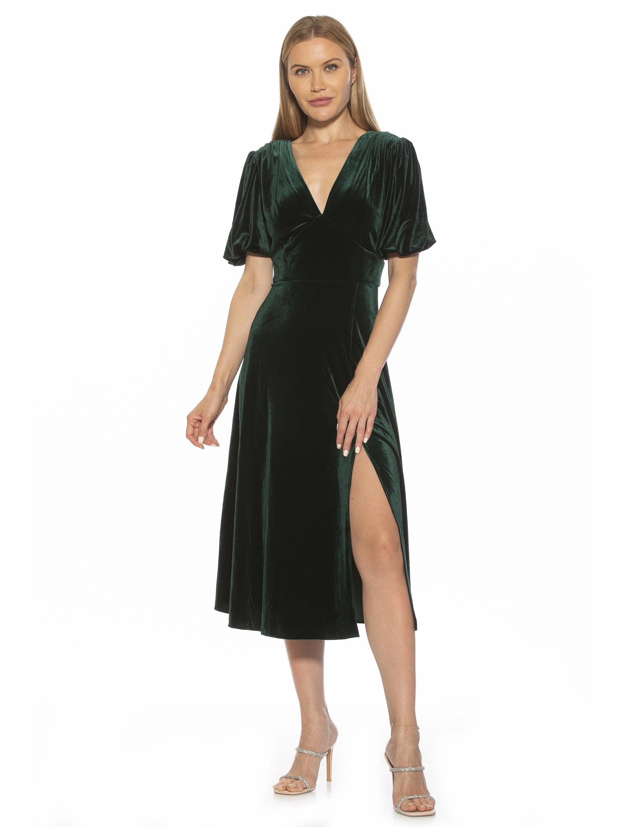 Nola Velvet Midi Dress