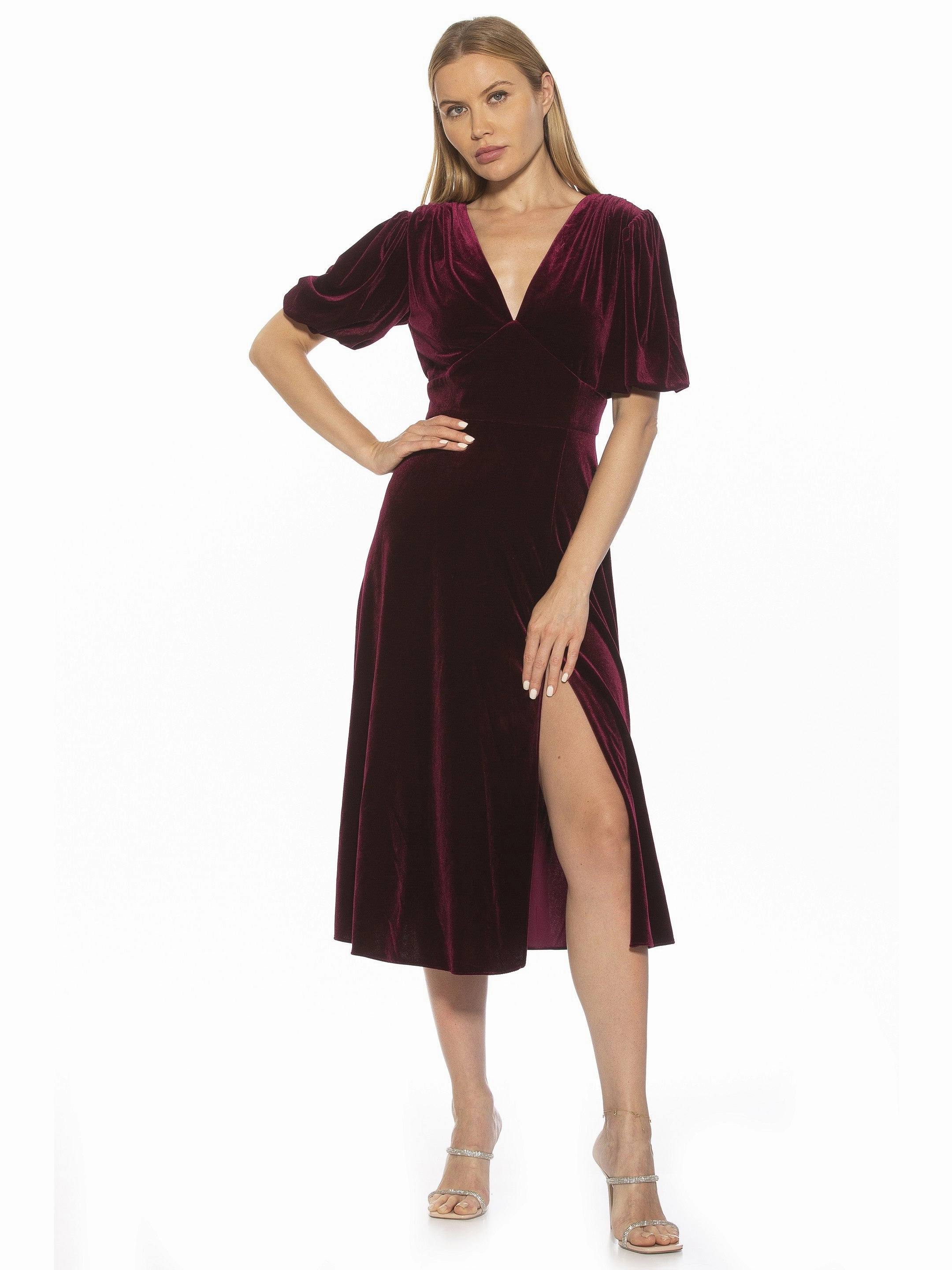 Nola Velvet Midi Dress