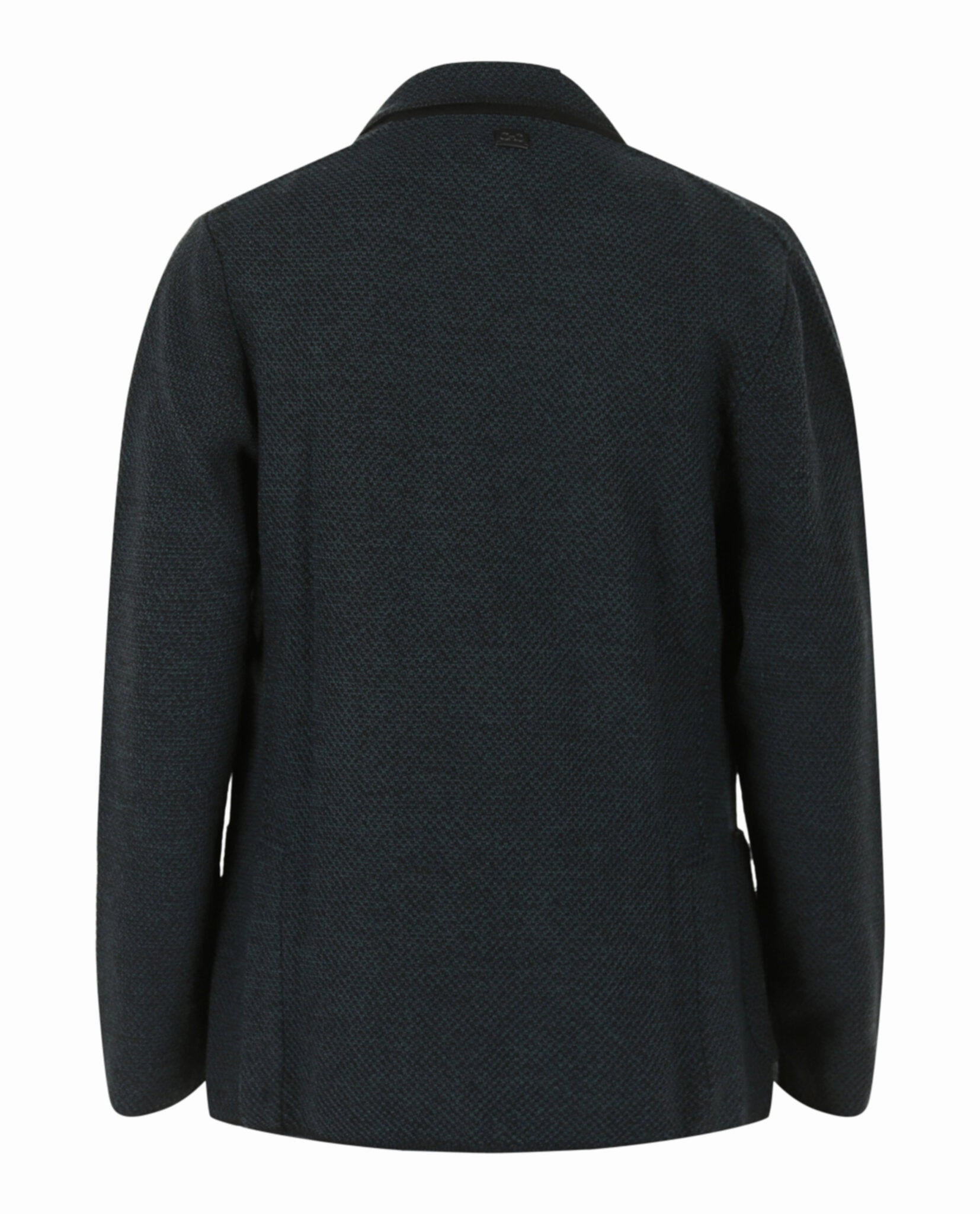 Notched Lapel Wool Cardigan