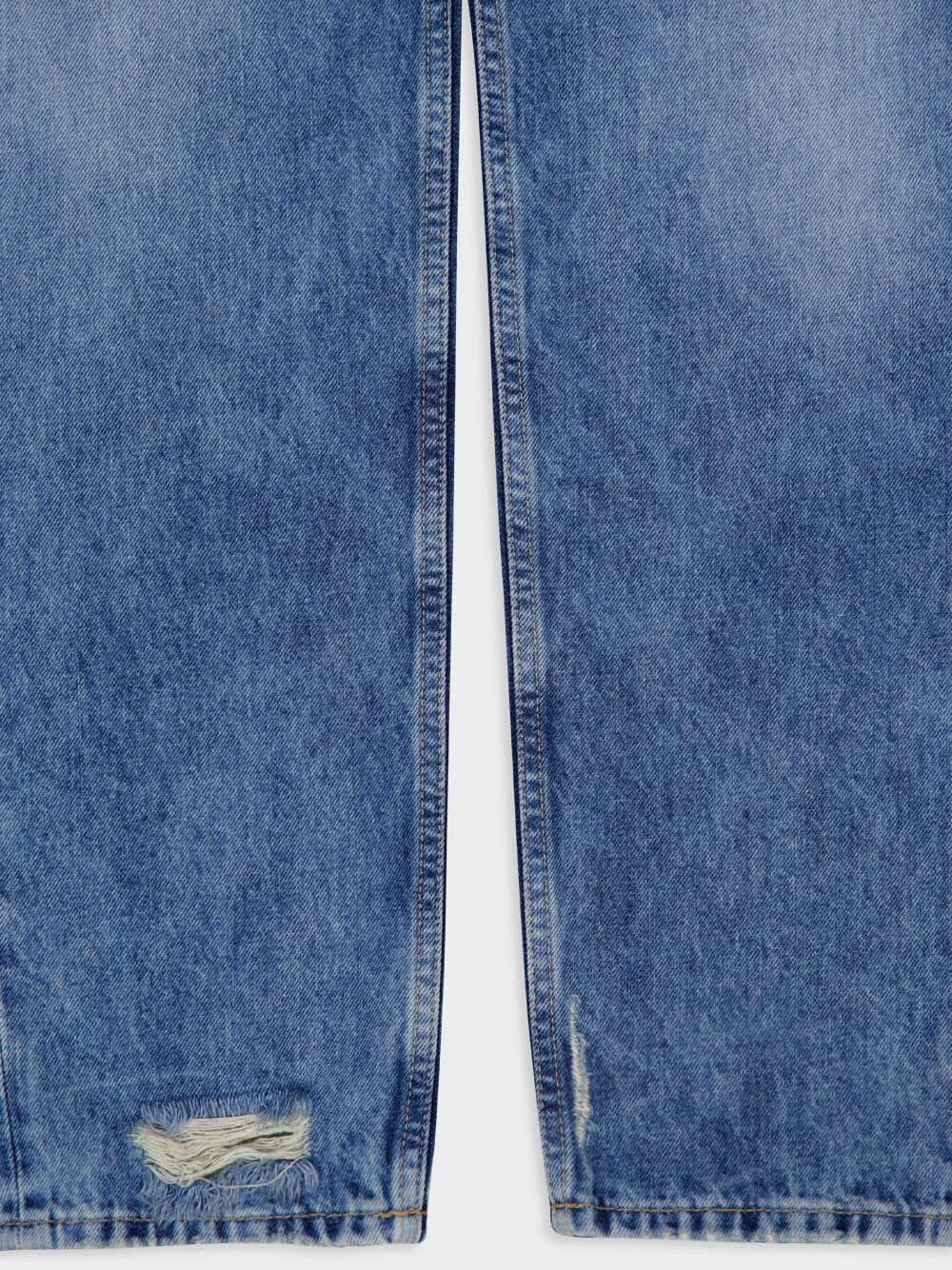 Ocean Blue Slim Fit Jeans in Washed Denim