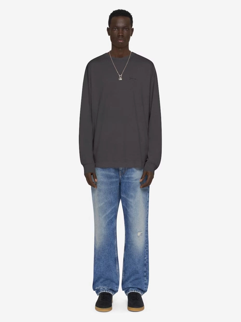 Ocean Blue Slim Fit Jeans in Washed Denim Bottoms Mens - cheap mens shorts online