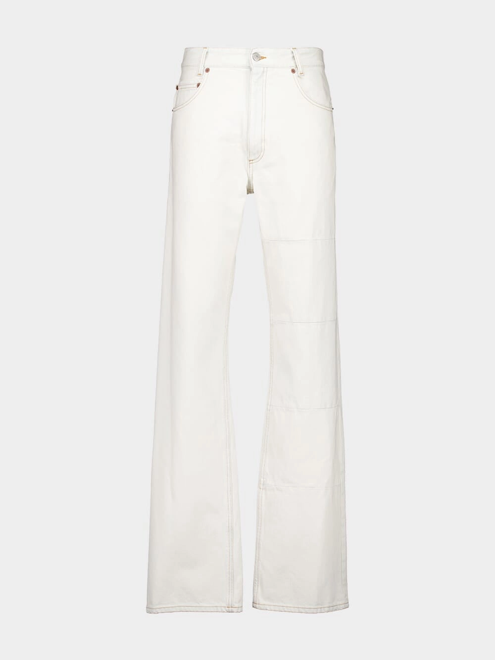 Off-White Panelled Jeans Bottoms Mens - cheap mens shorts online