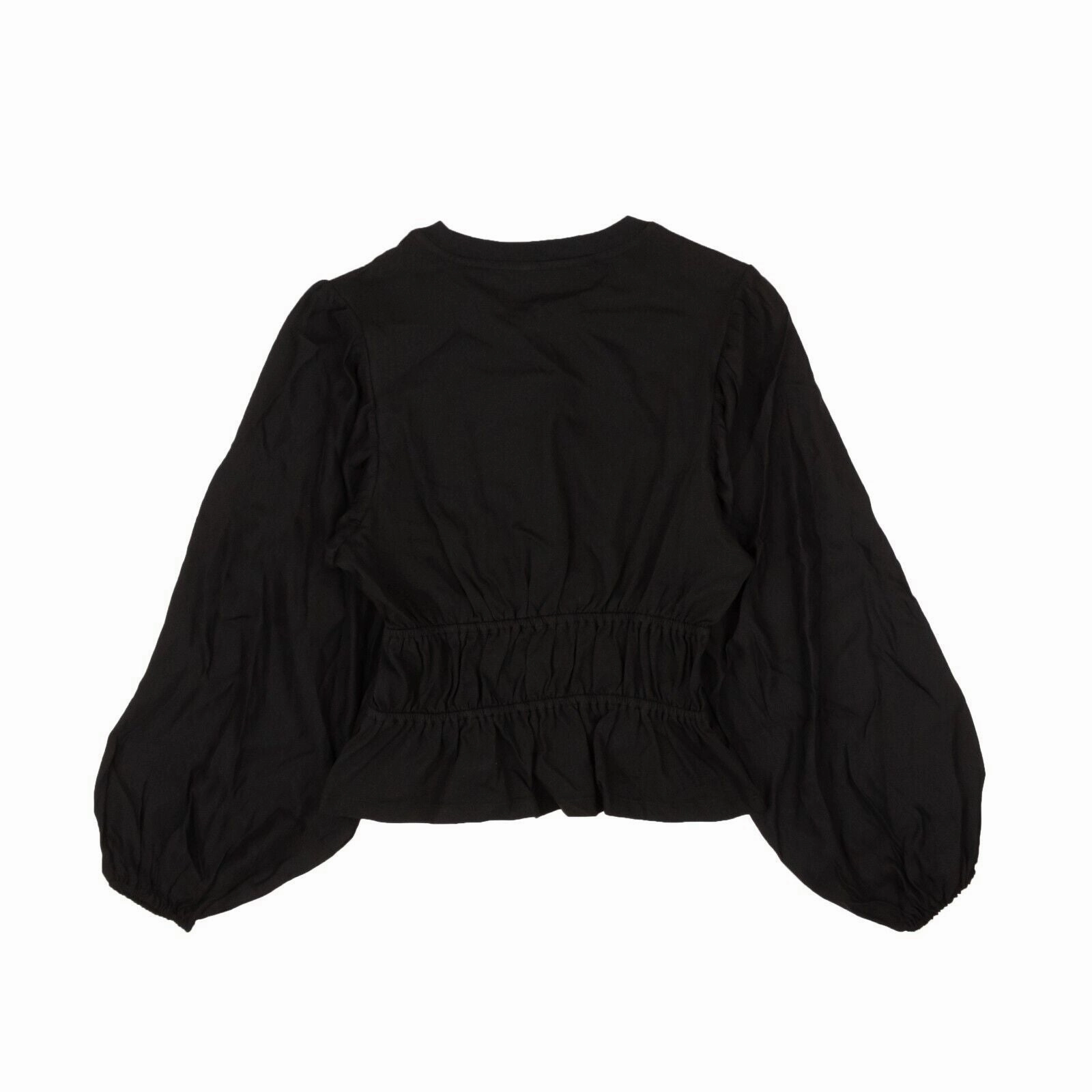 Opening Ceremony Silk Long Sleeve Blouse Top - Black