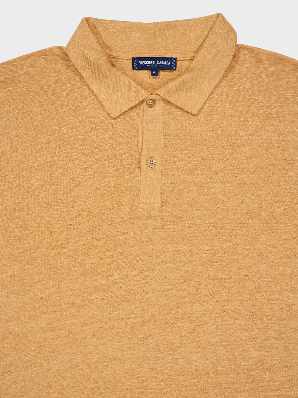 Orange Mello Linen Polo