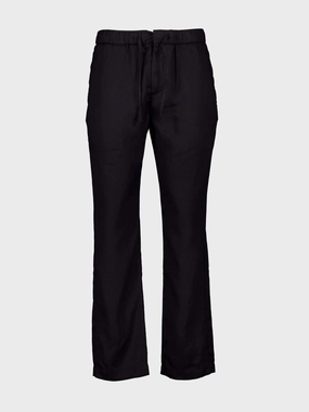 Oscar Black Linen Trousers Bottoms Mens - cheap mens shorts online