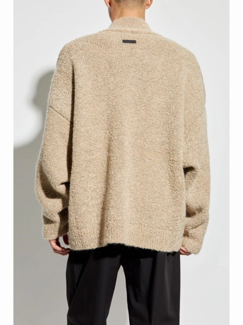 Overlapped V Neck Sweater