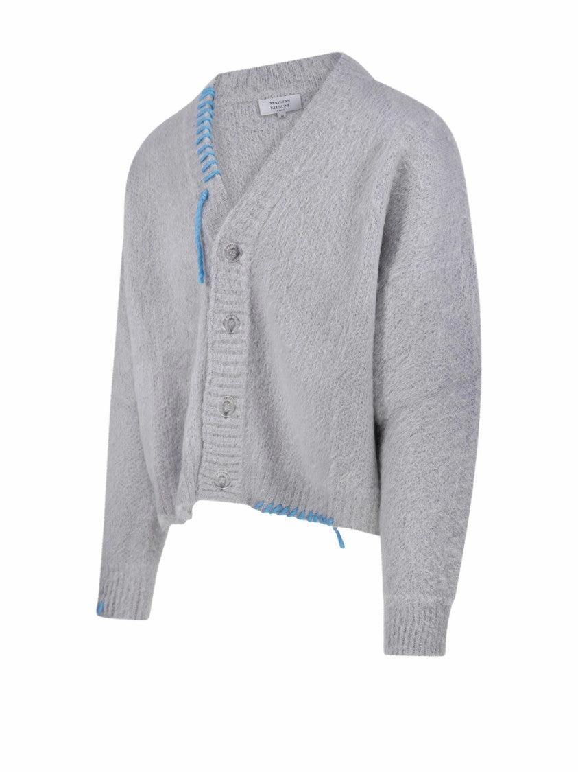 Oversized Cardigan With Deep V-Neck