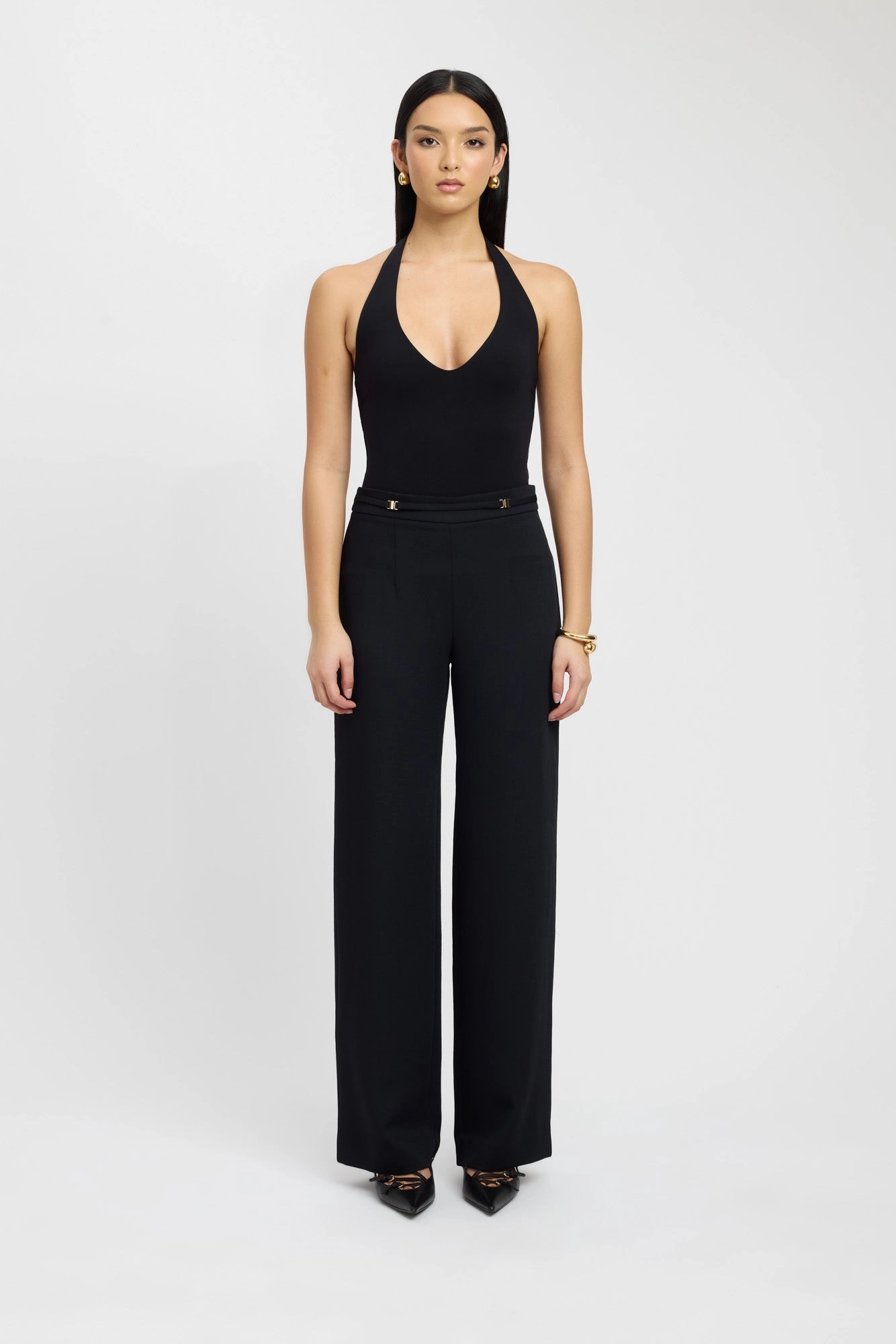Oyster Belt Detail Pant affordable womens bottoms sale