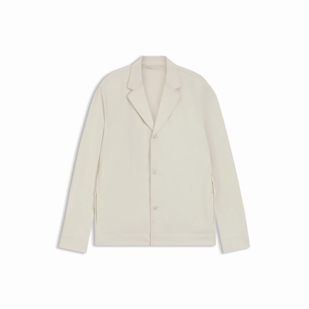Packable relaxed-fit overshirt in performance-stretch fabric