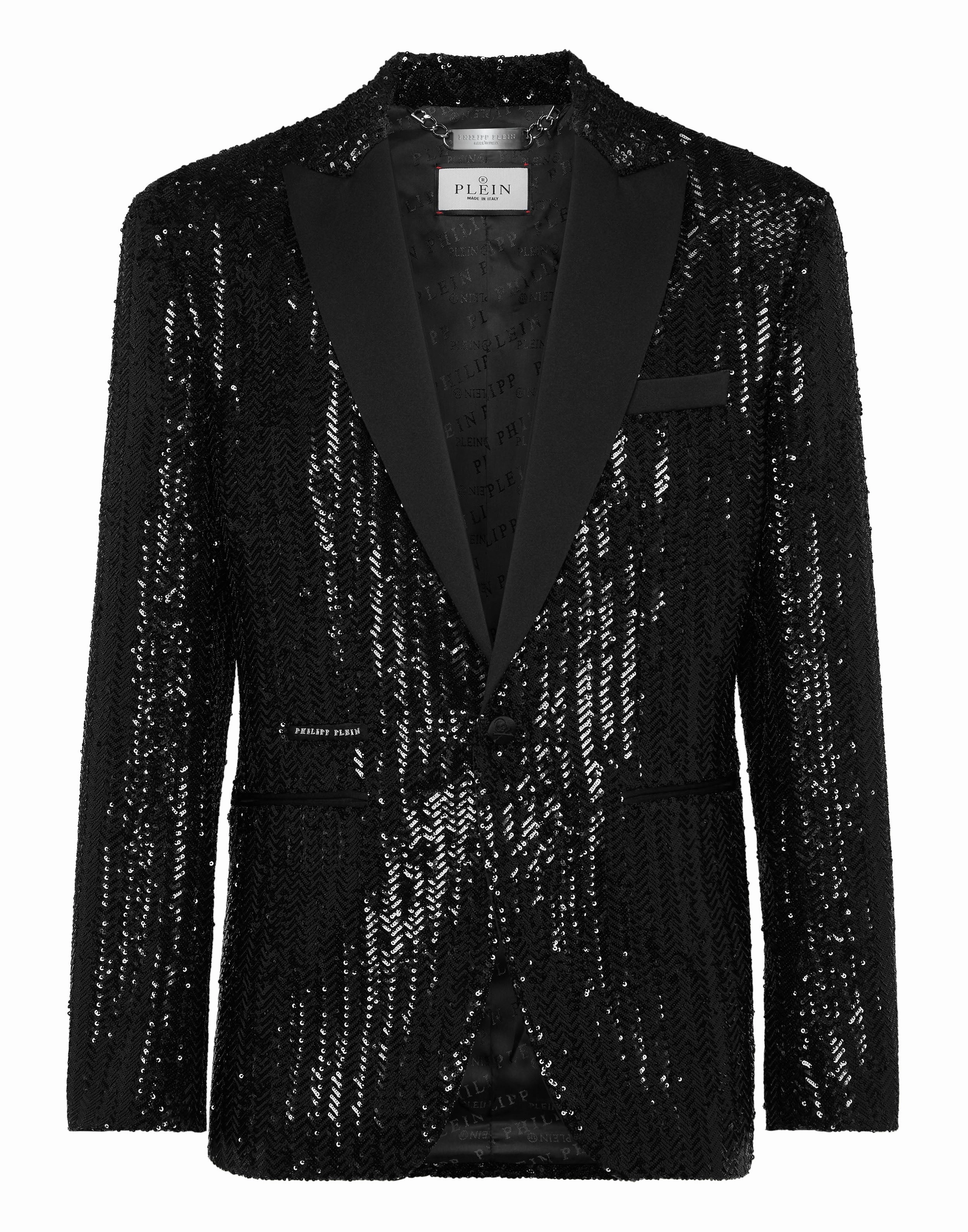 PAILETTES CHEWRON BLAZER LS GOTHIC PLEIN