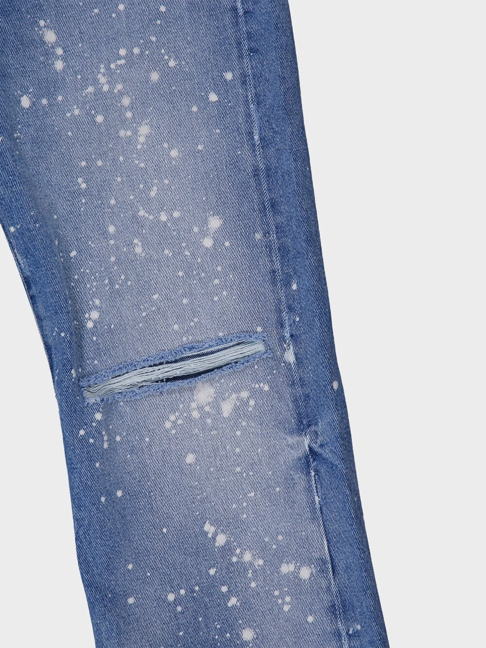 Paint-Splatter Straight Jeans