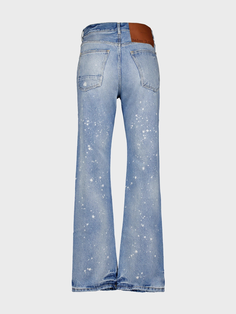 Paint-Splatter Straight Jeans