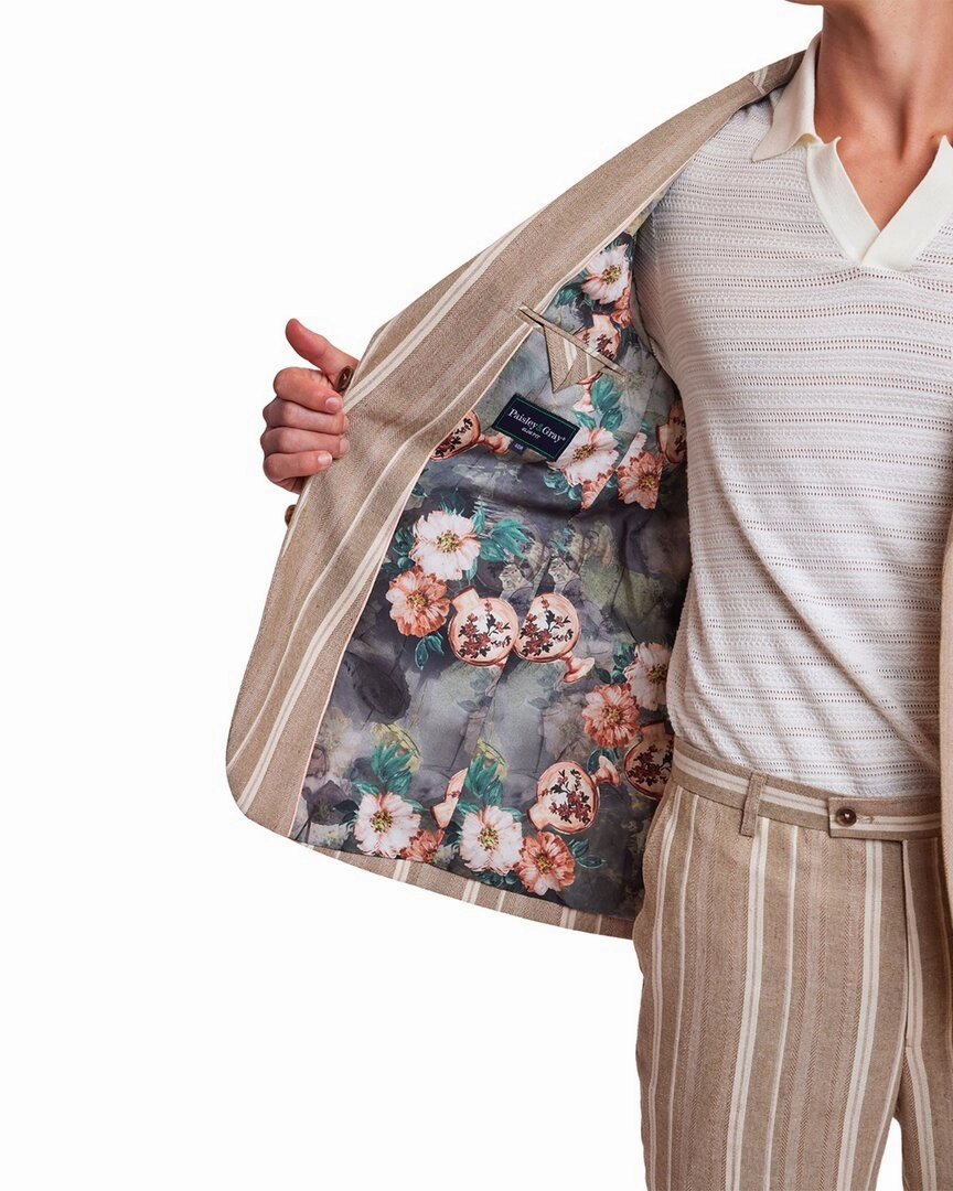 Paisley & Gray Dover Linen-Blend Jacket