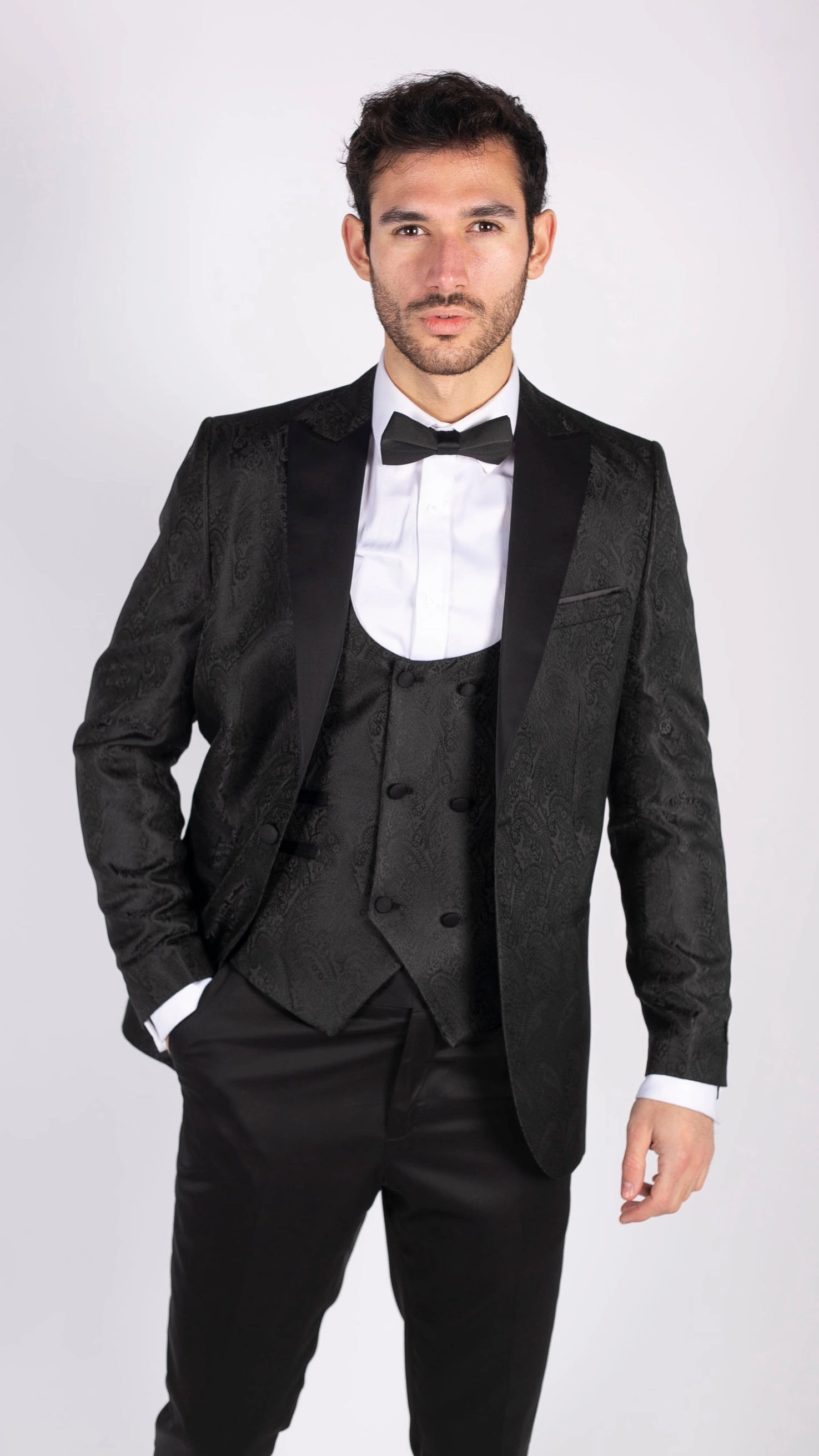 Paisley Tuxedo Blazer Waistcoat Jacket