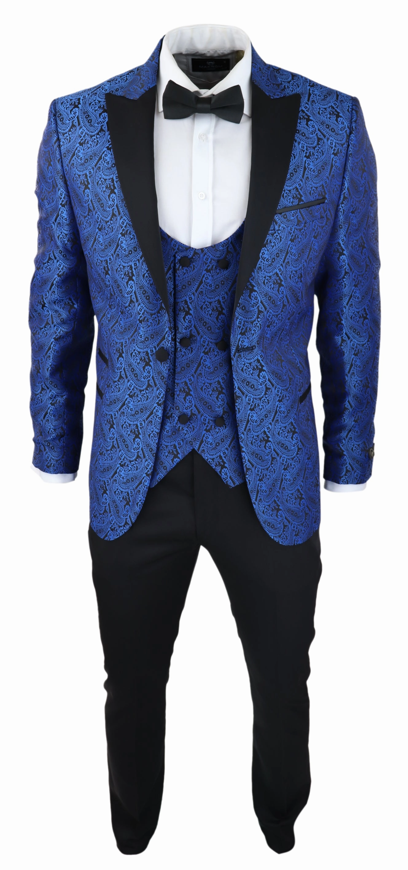 Paisley Tuxedo Blazer Waistcoat Jacket