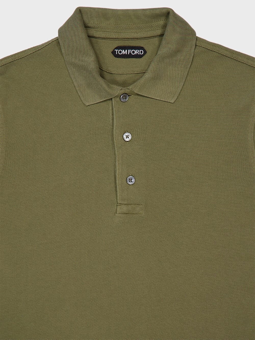 Pale Army Green Lyocell Polo Shirt