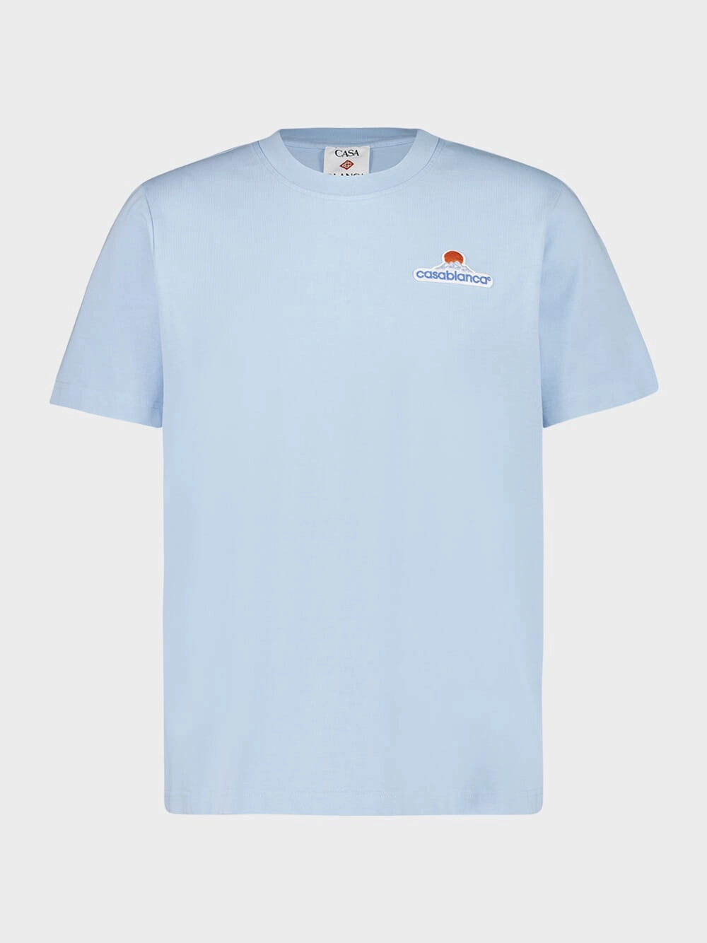 Pale Blue Montagne T-Shirt Tops Mens - flannel shirts