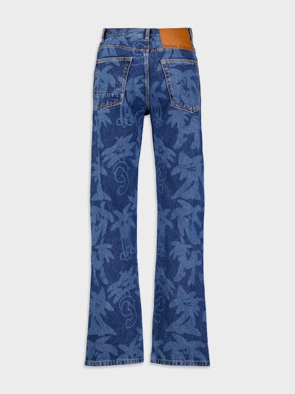 Palmity Palm Tree-Print Jeans