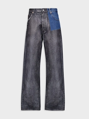 Panelled Mid-Rise Cotton Jeans Bottoms Mens - cheap mens shorts online