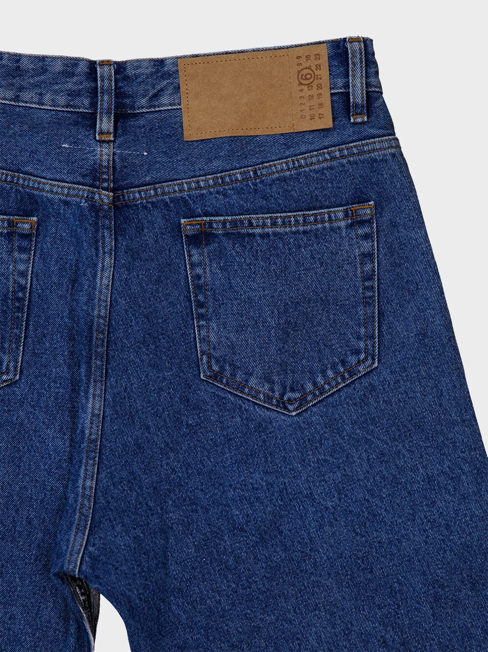 Panelled Mid-Rise Cotton Jeans