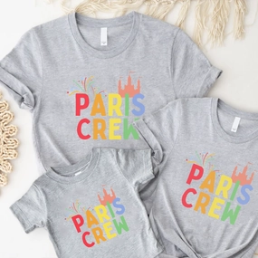 Paris Crew Family Matching T-Shirts Holiday Collection - holiday outfits clearance