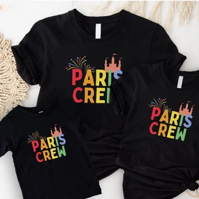 Paris Crew Family Matching T-Shirts Holiday Collection - holiday outfits clearance