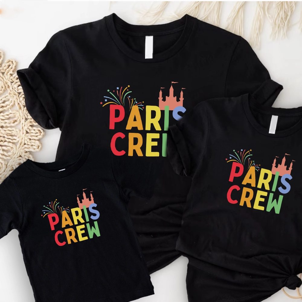 Paris Crew Family Matching T-Shirts Holiday Collection - holiday outfits clearance