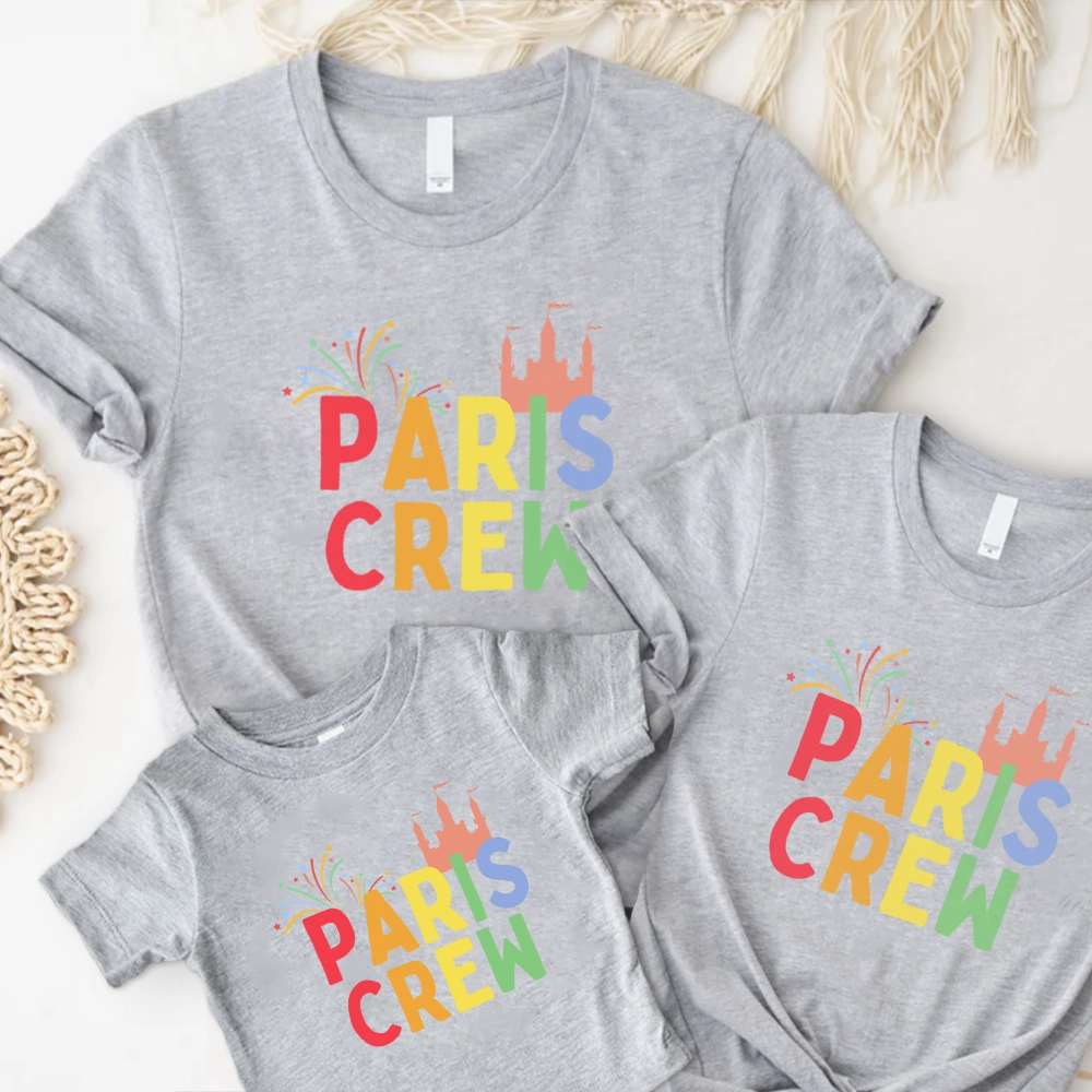 Paris Crew Family Matching T-Shirts Holiday Collection - holiday outfits clearance