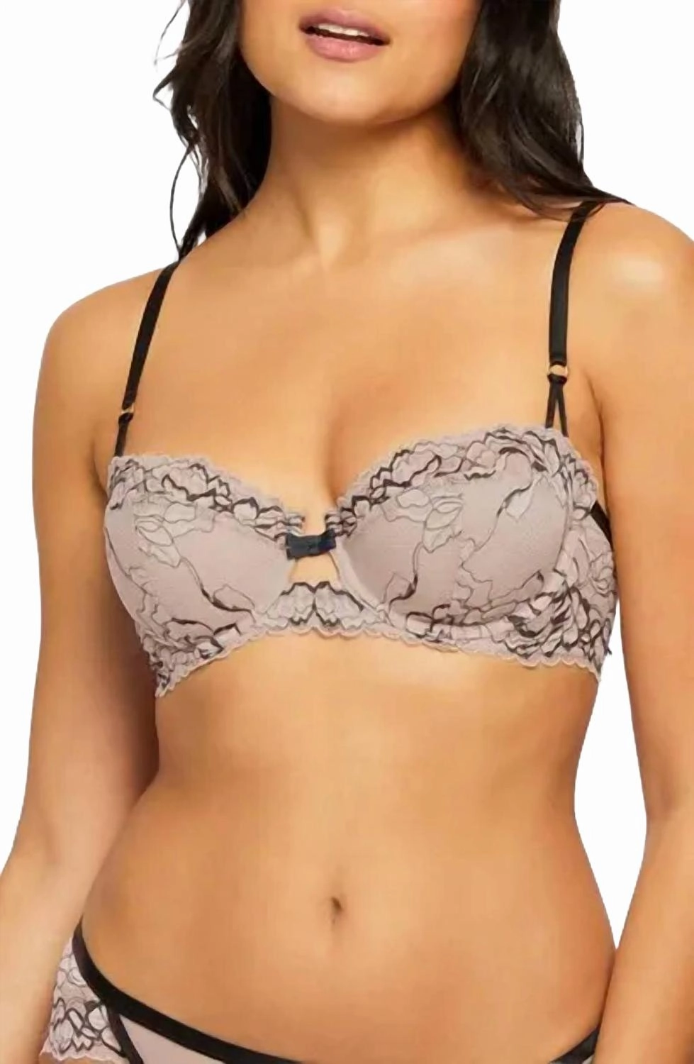Parisian Kiss Balconette Bra In Black