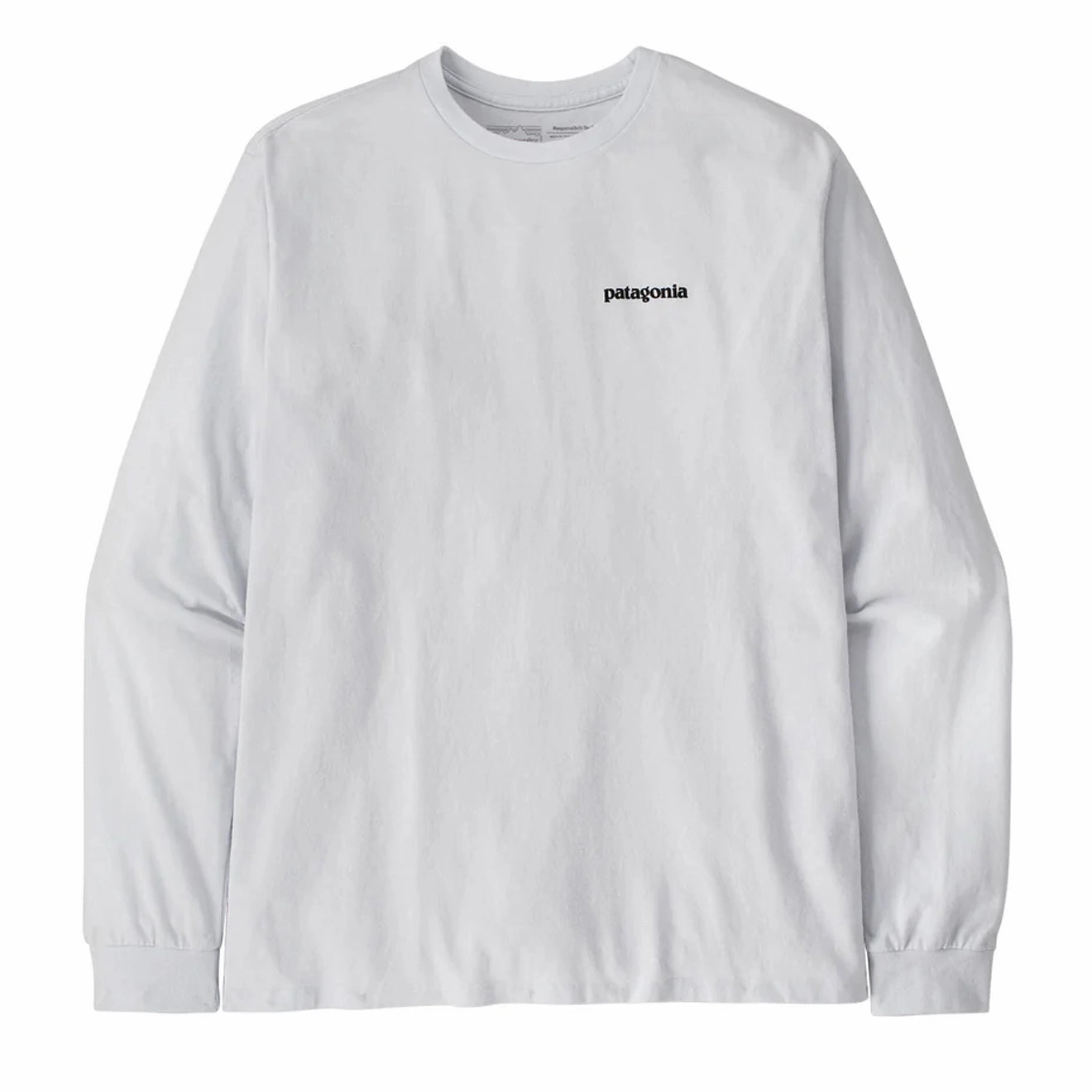 Patagonia L/S P-6 Logo Responsibili-Tee White henley shirts online