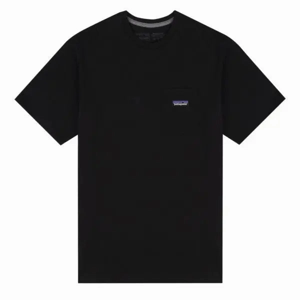 Patagonia P-6 Label Pocket Responsibili-Tee Black henley shirts online