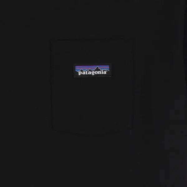 Patagonia P-6 Label Pocket Responsibili-Tee Black