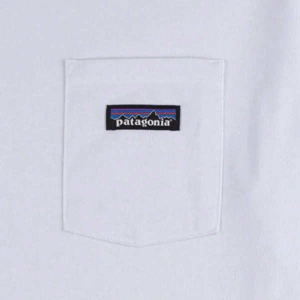 Patagonia P-6 Label Pocket Responsibili-Tee White