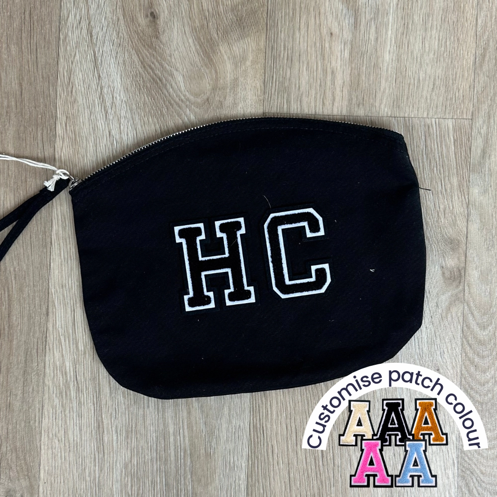 Patch 22 Personalised Accessory Bag- Black