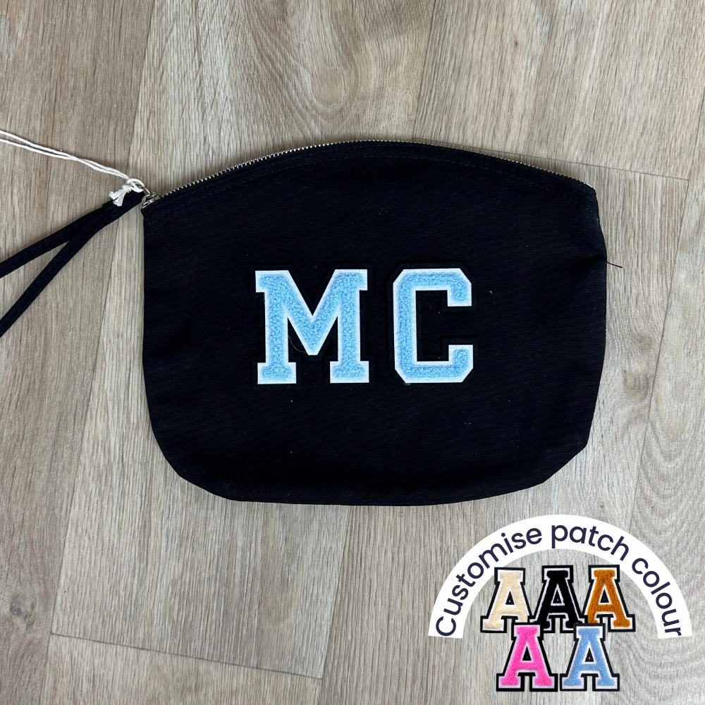 Patch 22 Personalised Accessory Bag- Black