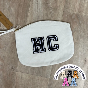 Patch 22 Personalised Accessory Bag- Natural Holiday Collection - holiday outfits clearance