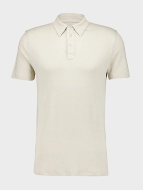 Pearl Linen Stretch Short-Sleeved Polo Shirt Tops Mens - men's t-shirts outlet