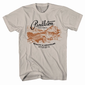 Pendleton Road Trip Graphic Tee Sand / Black henley shirts online