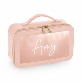 Personalised Clear Window Travel Cosmetic Case Holiday Collection - holiday outfits clearance