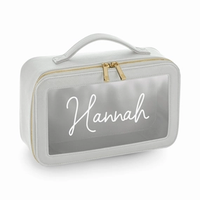 Personalised Clear Window Travel Cosmetic Case Holiday Collection - holiday outfits clearance