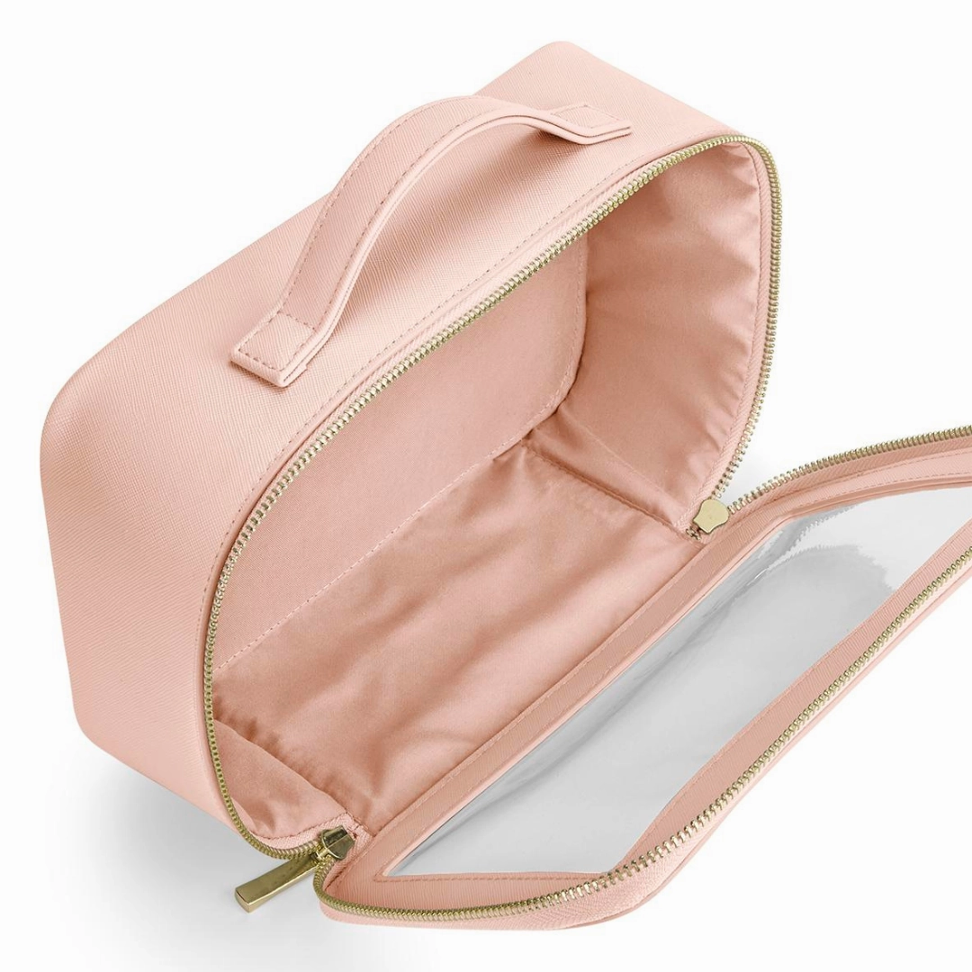 Personalised Clear Window Travel Cosmetic Case