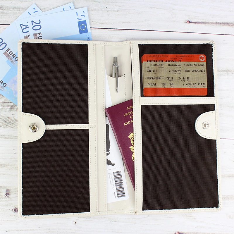 Personalised Gold Name Travel Document Holder (MRK-iD)