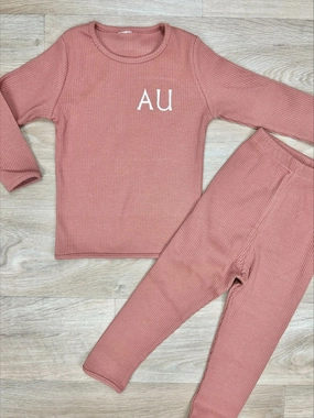 Personalised Initial Embroidered Lounge Set Holiday Collection - holiday outfits clearance
