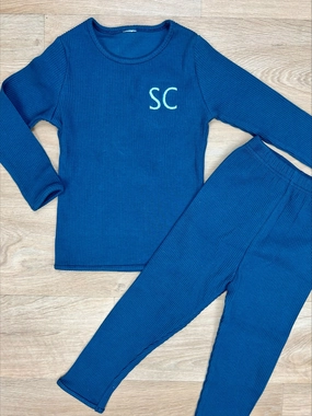 Personalised Initial Embroidered Lounge Set Holiday Collection - holiday outfits clearance
