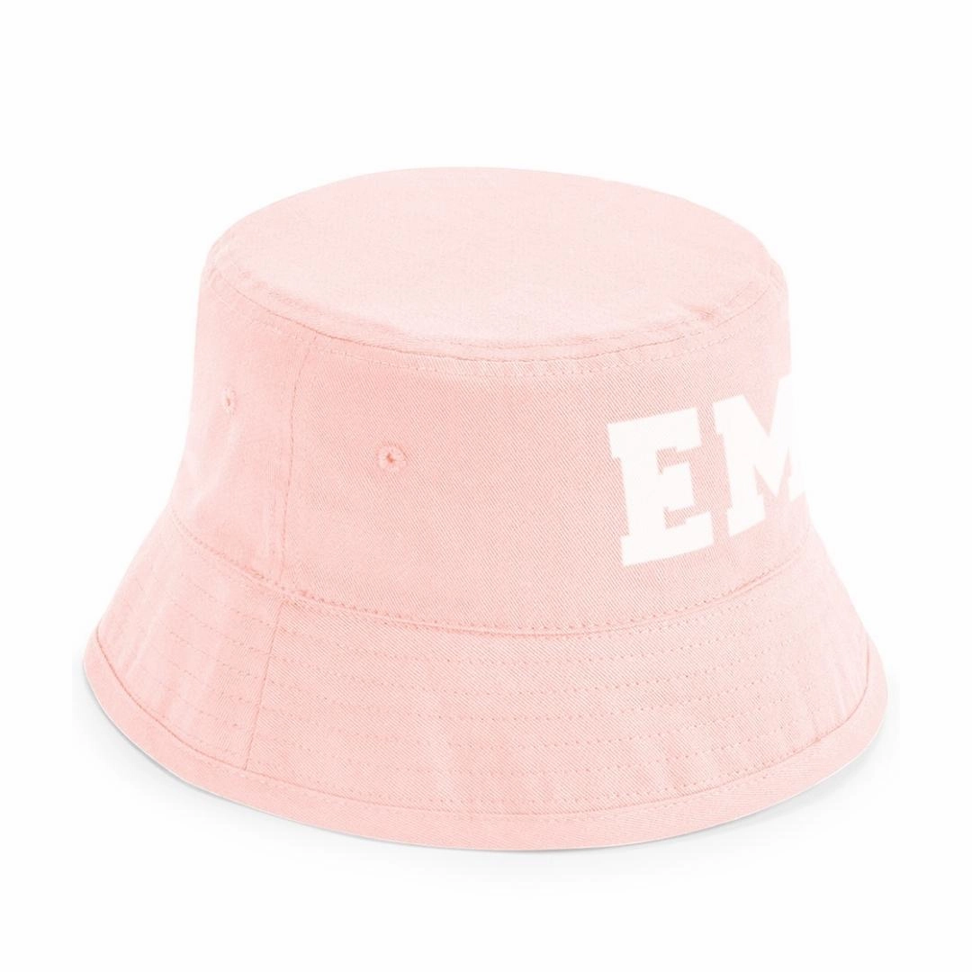Personalised Initial Kids Summer Bucket Hat