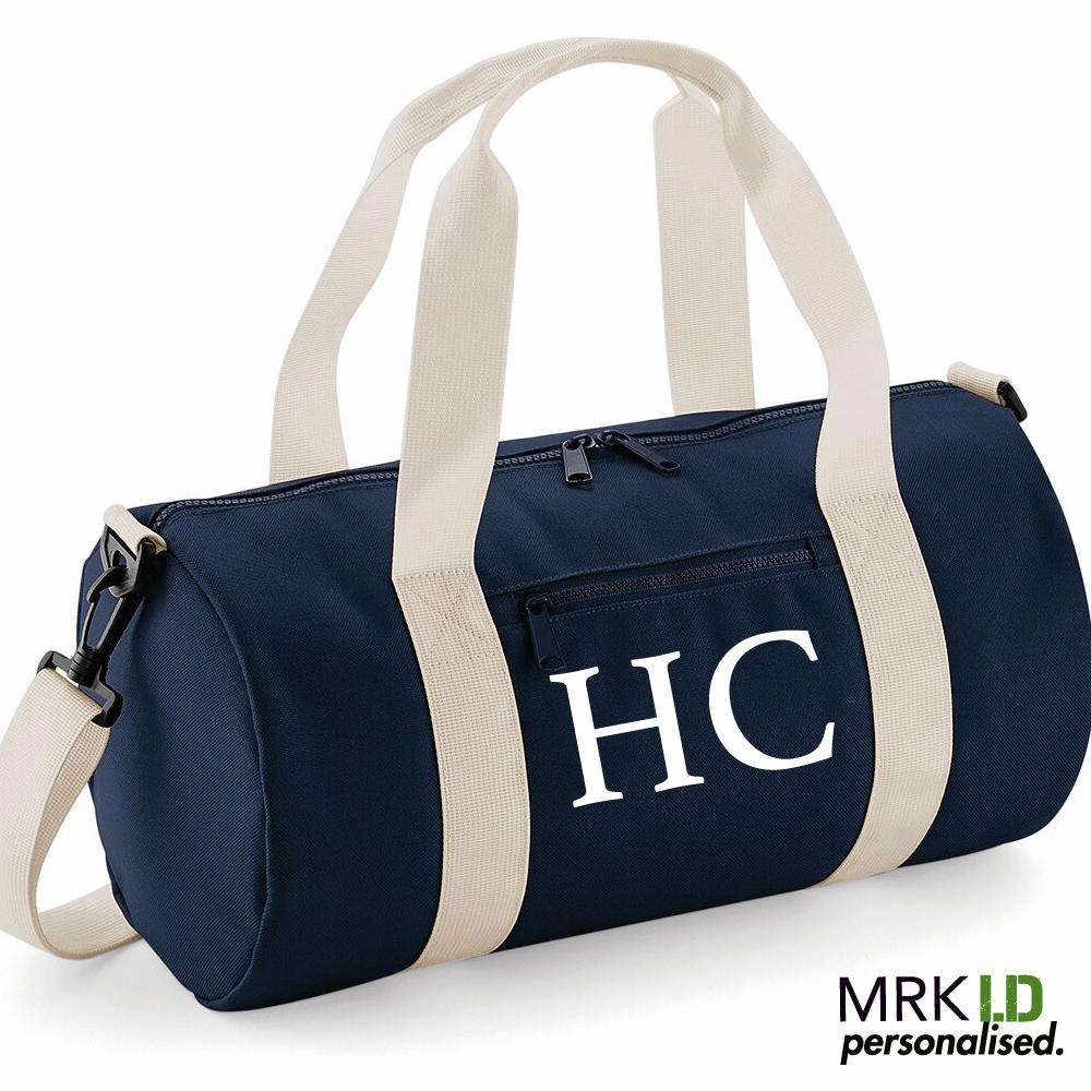 Personalised Initial Mini-Barrel Bag (MRK X)