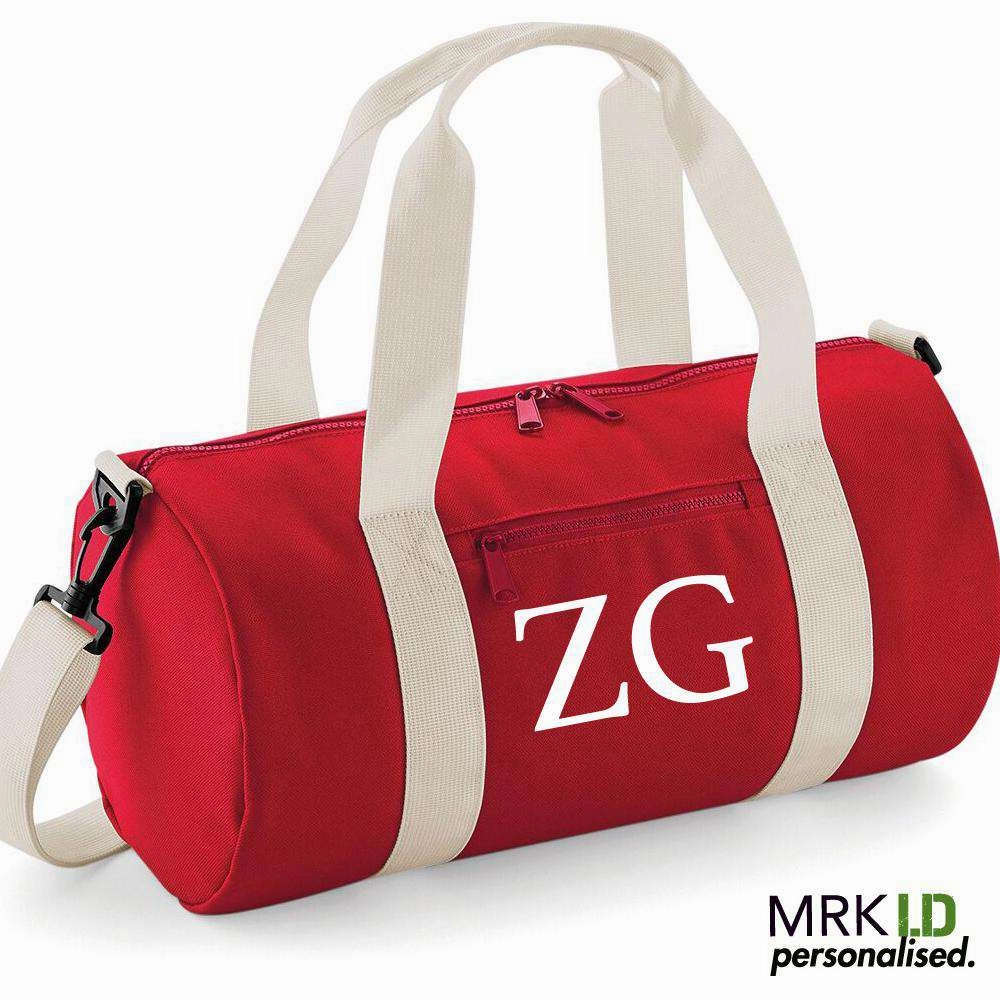 Personalised Initial Mini-Barrel Bag (MRK X)
