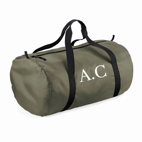 Personalised Initial Packaway Barrel Bag Holiday Collection - holiday outfits clearance